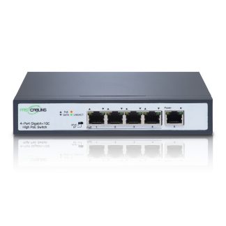 5-Port 90W IEEE802.3bt PoE++ Switch